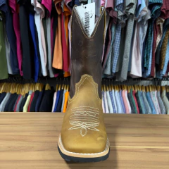 Imagem do BOTA TEXANA MASCULINA CRAZY MOSTARDA FÓSSIL TABACO CANO 27CM