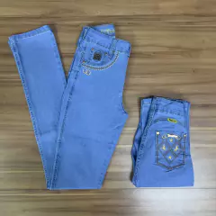 CALÇA TROTÃO FEMININA RETA BORDADO CAVALO ESTRELA FERRADURA BOLSO TRASEIRO na internet