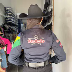 Imagem do CAMISETE FEMININO RADADE BANDEIRA BR FAST BULL FESTA DO PEÃO