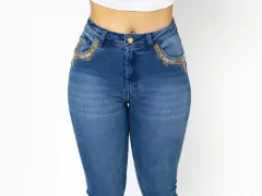 CALÇA OX HORNS FEMININA HIPER DESTROYER COM BORDADO BOOT CUT