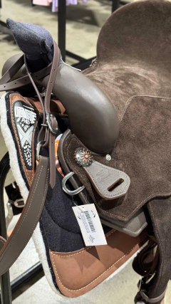 SELA TAMBOR EQUITECH PROFISSIONAL NEOPRENE ABA RECORTADA CAFÉ - comprar online