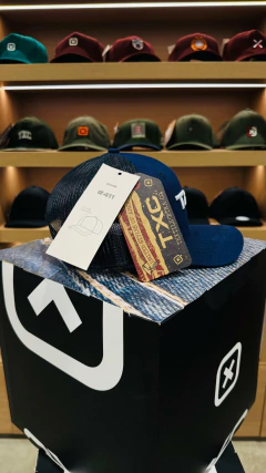 BONÉ TXC HIG SNAP LOGO BORDADA BRANCO TELINHA #411 AZUL - loja online