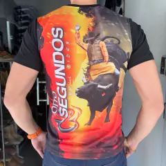CAMISA OITO SEGUNDOS MASCULINA PRETA TOURO BULL RIDER - comprar online