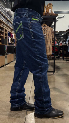 CALÇA DOCK'S MASCULINA BORDADO VERDE / CINZA XTREME RELAXED - loja online