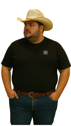 CAMISETA X-SIZE MASCULINA TXC MC ESTAMPADA PRETA na internet