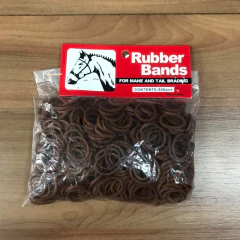 ELÁSTICO PARA CRINA E RABO BOOTS HORSE SILICONE MARROM 500UN