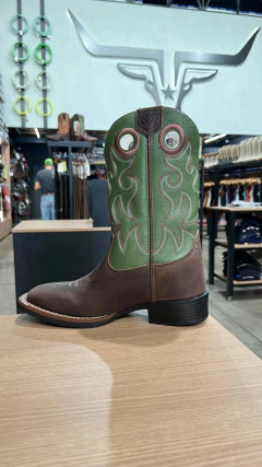 BOTA TEXANA MASCULINA DURANGO MED DOG OLIVA na internet