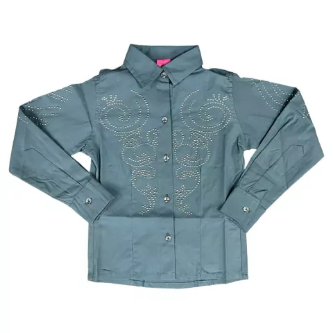 CAMISETE WEST COUNTRY INFANTIL CINZA BORDADA BOIADEIRA