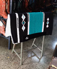 MANTA NAVAJO COMBAT PRETO/VERDE/BRANCO BOOTS HORSE 30X32 - comprar online