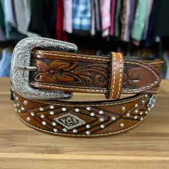 CINTO SELARIA GUIMARÃES DETALHE DE FLOR APLIQUE STRASS - comprar online