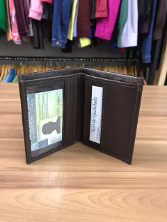 CARTEIRA PORTA CARTÕES E PORTA CÉDULAS COURO LEGITIMO MARROM - comprar online
