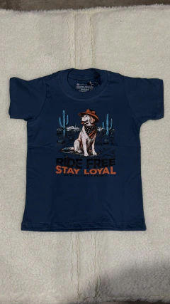 Imagem do CAMISETA OX HORNS INFANTIL MENINO COM ESTAMPA CÃO PETRÓLEO