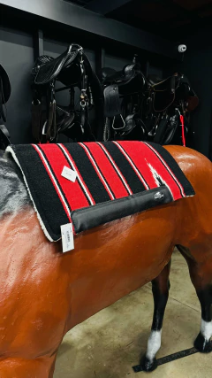 MANTA BOOTS HORSE NAVAJO PROFISSIONAL COMBAT VERMELHO PRETO LÃ - comprar online