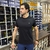 CAMISA THANKFIELD MASCULINA BÁSICA PRETO LOGO FRONTAL na internet