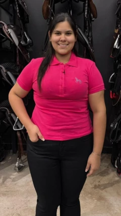 CAMISA GOLA POLO TASSA FEMININA ROSA