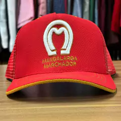 BONÉ INFANTIL VERMELHO FERRADURA MANGALARGA MARCHADOR COM TELINHA - comprar online