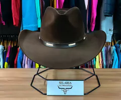 CHAPÉU SOCIAL MUNDIAL AVELUDADO RANCHO ABA 8 CASTOR na internet
