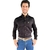 CAMISA THANKFIELD MASCULINA MANGA LONGA PRETA COM BOLSO