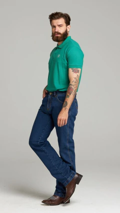 CALÇA MASCULINA TRADICIONAL 100% ALGODÃO RETA STONE - loja online