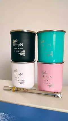 Mate Termico Acero Vaso Recto Personalizado Mayorista - tienda online