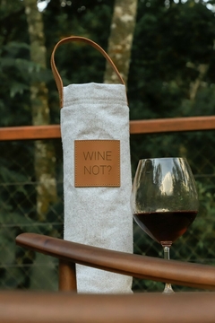 Porta Garrafa Térmico Cinza - Wine Not?