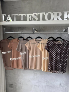 SALDO • Blusa tule | manga curta - loja online