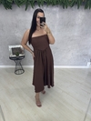 Vestido tomara que caia | acinturado - comprar online