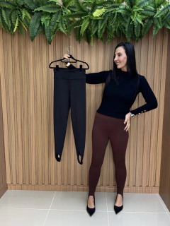 Calça legging pezinho | poliamiada + peluciada - Tatte Store