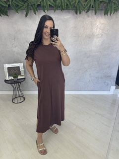Imagem do Vestido malha algodão | bolsos