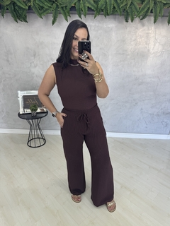 SALDO • Conjunto canelado ana ruga | calça + blusa golinha