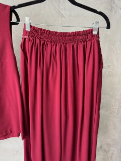 Conjunto marant pesponto | blusa gola virada + calça - loja online