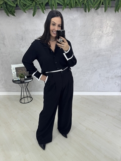 Conjunto duo color | camisa + calça pantalona na internet