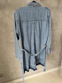 SALDO • Vestido-parka jeans | detalhes na barra - Tatte Store