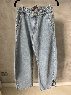 Calça jeans barrel | mini fenda - loja online