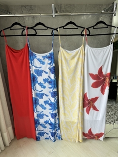 Vestido longo tule | alcinha fina - comprar online