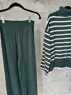 Imagem do Conjunto modal | blusa listrada + calça