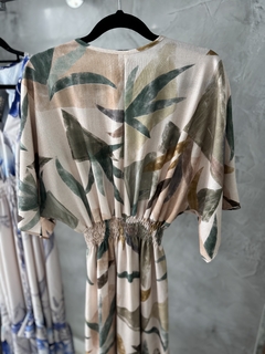 Vestido longuete manguinha | tecido crepinho - loja online