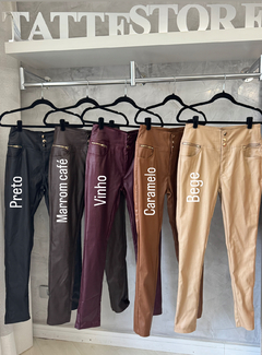 SALDO • Calça resinada | detalhes dourado na internet