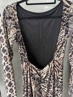 SALDO • Vestido tule longo | decote costas - comprar online