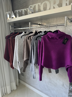SALDO • Conjunto fio mousse | saia curta + blusa gola alta - comprar online