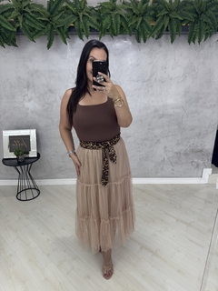 Saia longuete tule | nude - loja online