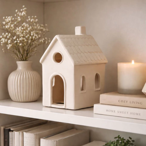 Enfeite Casinha Decorativa em Cerâmica - comprar online