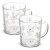 Conjunto Canecas de Vidro Florzinhas 220ml - 2 Peças - loja online