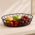 Fruteira/Cesto Multiuso Oval Preto - comprar online