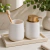 Conjunto de Banheiro em Porcelana Moderno - 2 Peças