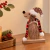 Enfeite Natalino Cachorro Decorativo em Madeira com Pelinhos 14cm - comprar online