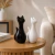 Escultura Gato Decorativo em Cerâmica - Branco - comprar online