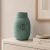 Vaso Decorativo em Cerâmica Verde com Acabamento Texturizado