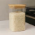 Pote Hermético de Vidro com Tampa de Bambu 950ml
