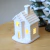 Enfeite Natalino Mini Casinha com Led - Branca - comprar online